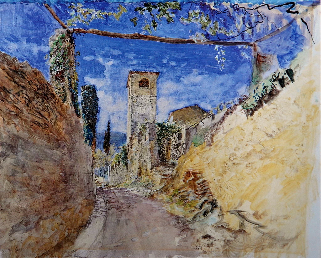 Una passeggiata tra le vigne, Lucca, 1874